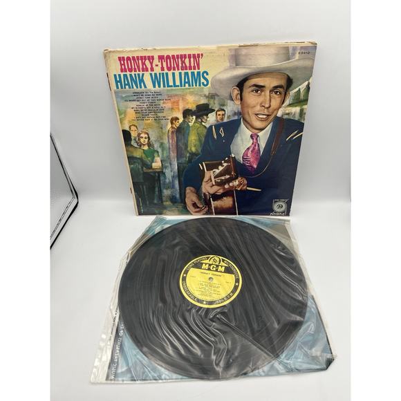 Vintage Vinyl LP Hank Williams (Honky-Tonkin') Free Shipping - Picture 1 of 6